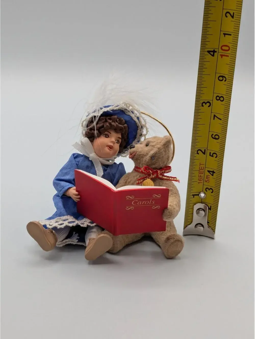 Hallmark Keepsake Beverly and Teddy 1995, Doll Bear Songbook Vintage Ornament